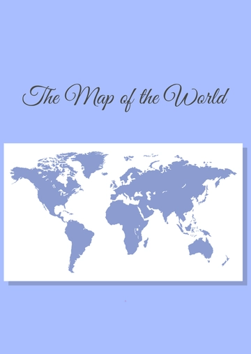 Free Stencil World Map Template to Edit Online