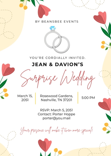 Surprise Wedding Invitation Template - Edit Online & Download Surprise Wedding Invitation Template - Edit Online & Download