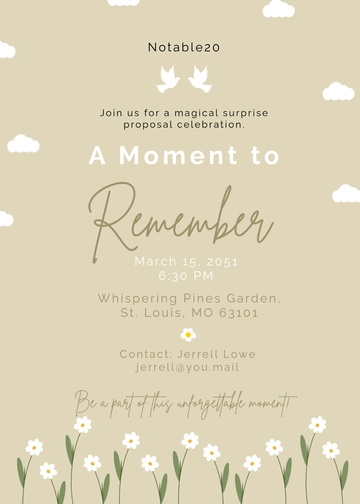 Aesthetic Surprise Proposal Invitation Template - Edit Online & Download Aesthetic Surprise Proposal Invitation Template - Edit Online & Download