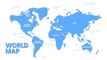 World Map Labeled Template - Edit Online & Download