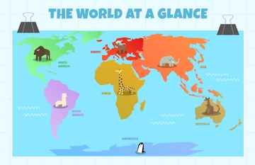 World Map for Kids Template - Edit Online & Download