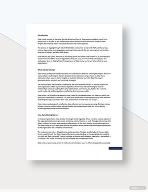 Data Mining White Paper Template