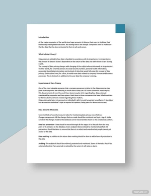 Data Privacy White Paper Template