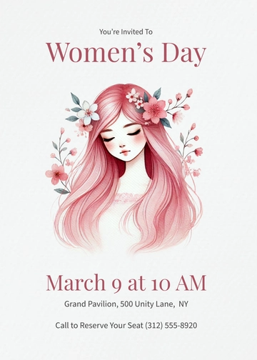 Women’s Day Brunch Invitation Template - Edit Online & Download Women’s Day Brunch Invitation Template - Edit Online & Download
