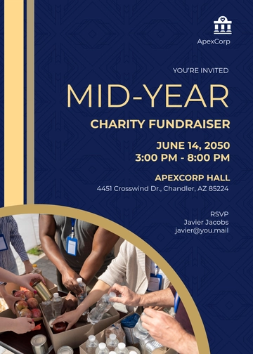 Corporate Fundraiser Invitation Template - Edit Online & Download