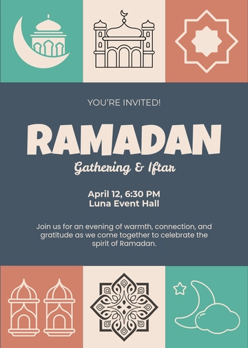 Modern Beautiful Ramadan Invitation Template - Download | Template.net