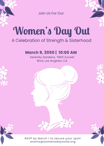 Editable Women's Day Out Invitation Template - Edit Online & Download Editable Women's Day Out Invitation Template - Edit Online & Download