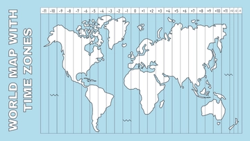 World Map Time Zones Template - Edit Online & Download