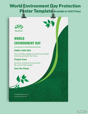World Environment Day Protection Poster Template