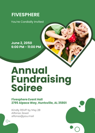 Fundraising Invitation Template - Edit Online & Download