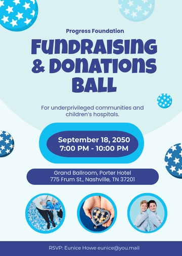 Fundraising & Donations Invitation Template - Edit Online & Download