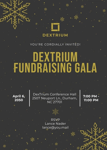 Benefit Fundraising Invitation Template - Edit Online & Download