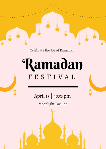 Blank Ramadan Festival Invitation Template - Edit Online & Download