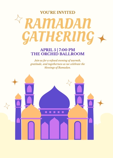 Personalized Ramadan Invitation in English Template - Edit Online & Download