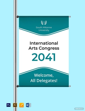 Campus Pole Banner Sign Template Campus Pole Banner Sign Template