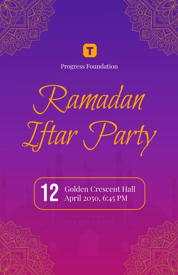 Ramadan Event Template - Edit Online & Download