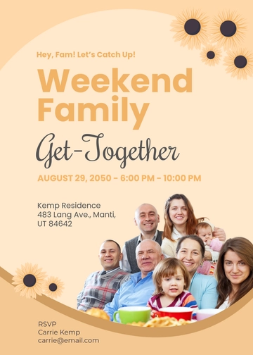 Family Get Together Invitation Template - Edit Online & Download