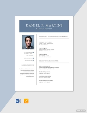 Marine Engineering Resume