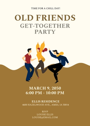 DIY Get Together Invitation Design Template - Edit Online & Download
