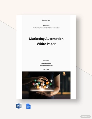 Marketing Automation White Paper Template