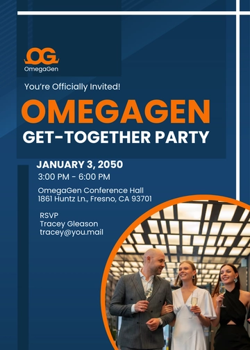 Corporate Get Together Invitation Template - Edit Online & Download