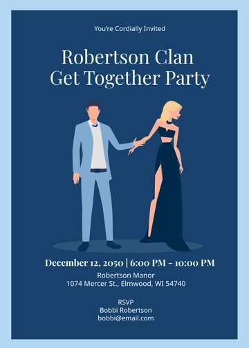 Formal Get Together Invitation Template - Edit Online & Download