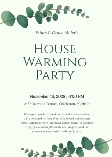 Free Unique Housewarming Invitation Template to Edit Online