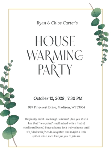 Funny Housewarming Invitation Design Template - Edit Online & Download