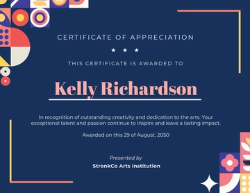 Special Art Certificate Template - Edit Online & Download