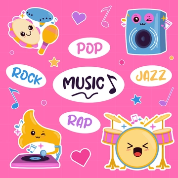 Music Note Sticker Template - Edit Online & Download