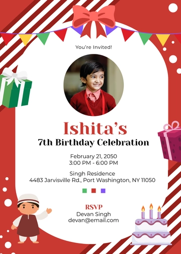 Urdu Kids Birthday Invitation Template - Edit Online & Download