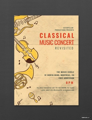 Classic Music Concert Poster Template