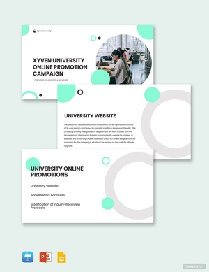 University Promotion Presentation Template
