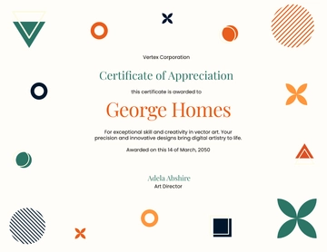 Vector Art Certificate Design Template - Edit Online & Download