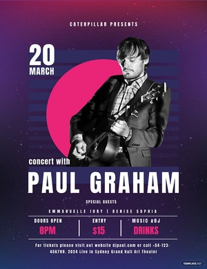 Concert Event Poster Template