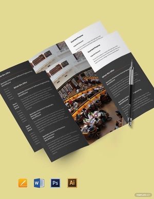 Tri-Fold College & University Brochure Template