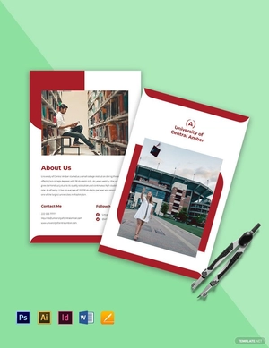 Bi-Fold College & University Brochure Template