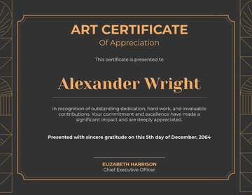 Formal Appreciation Certificate Template - Download | Template.net