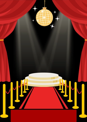 Red Carpet VIP Invitation Background Template - Edit Online & Download