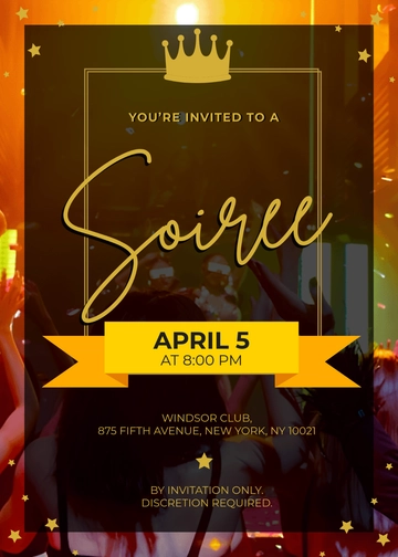 VIP Private Club Invitation Template - Edit Online & Download
