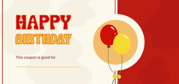 Birthday Blank Coupon Template - Edit Online & Download
