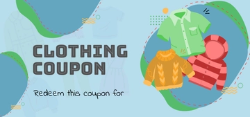 Simple Clothing Blank Coupon Template - Edit Online & Download