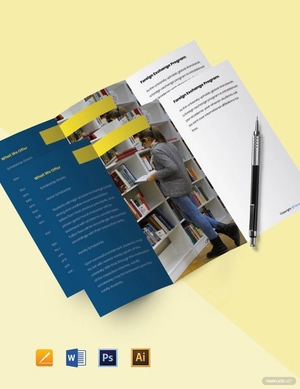 Modern Tri-Fold University Brochure Template
