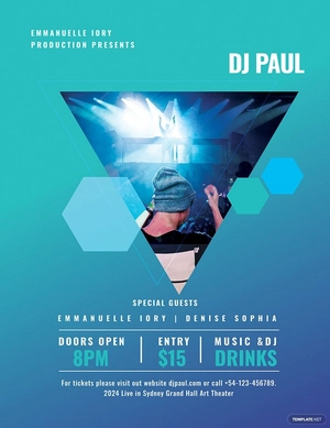 DJ Concert Poster Template