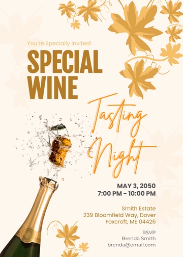 Blush Bottle Wine Tasting Invitation Template - Edit Online & Download Blush Bottle Wine Tasting Invitation Template - Edit Online & Download