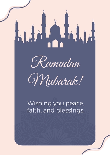 Miinimalist Ramadan Wishes Template - Edit Online & Download