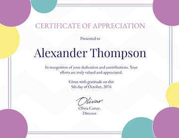 Printable Appreciation Certificate Template - Edit Online & Download
