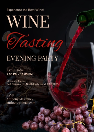 Wine Tasting Evening Invitation Template - Edit Online & Download Wine Tasting Evening Invitation Template - Edit Online & Download