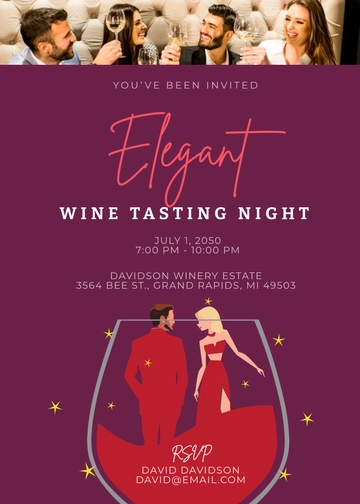 Dress Hat Wine Tasting Invitation Template - Edit Online & Download Dress Hat Wine Tasting Invitation Template - Edit Online & Download