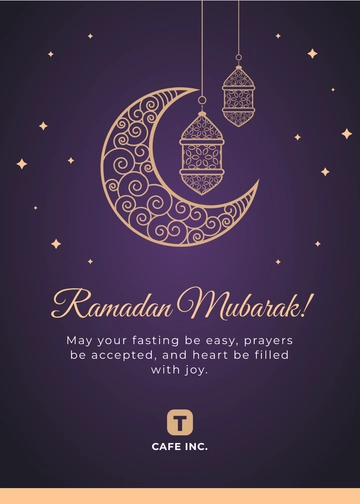 Ramadan Wishes in English Template - Edit Online & Download